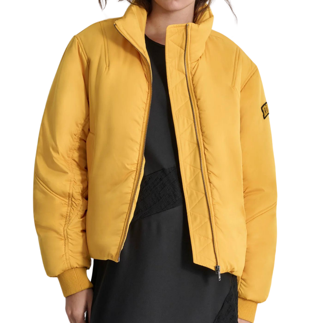 DKNY Coated Satin Puffer