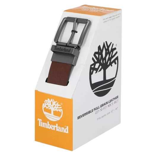 Timberland Reversible Leather Belt for Men (Black/Brown, Size 32-44) – Adjustable & Durable