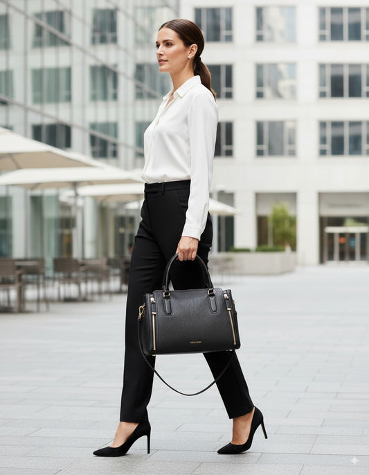 Calvin Klein Elaine Satchel – Modern Elegance, Everyday Function