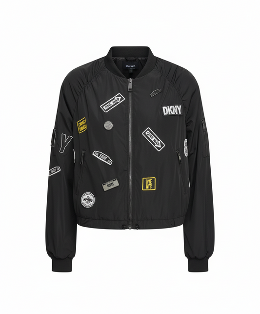 DKNY Women’s Logo Bomber Jacket